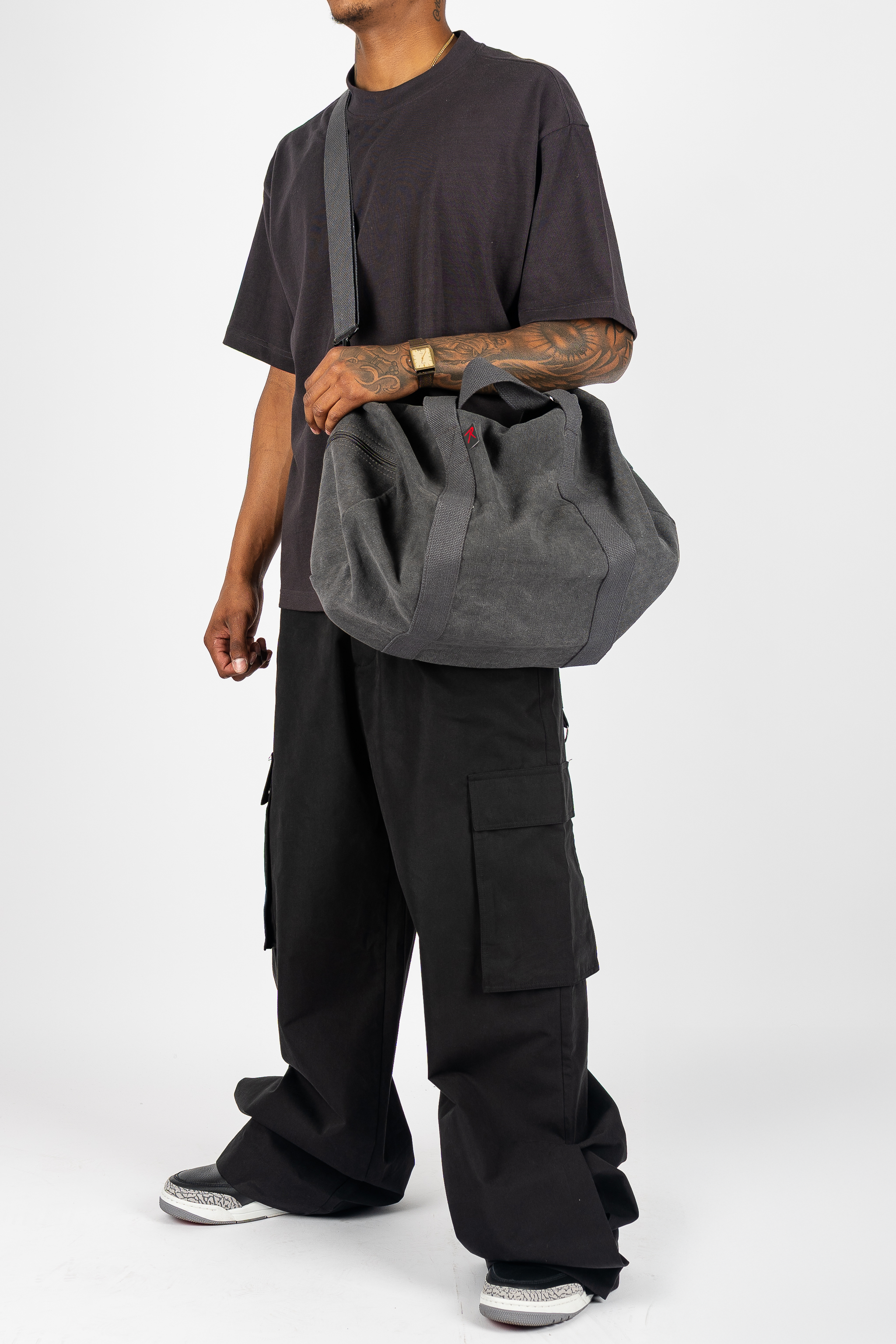 Canvas Shoulder Duffle Bag
