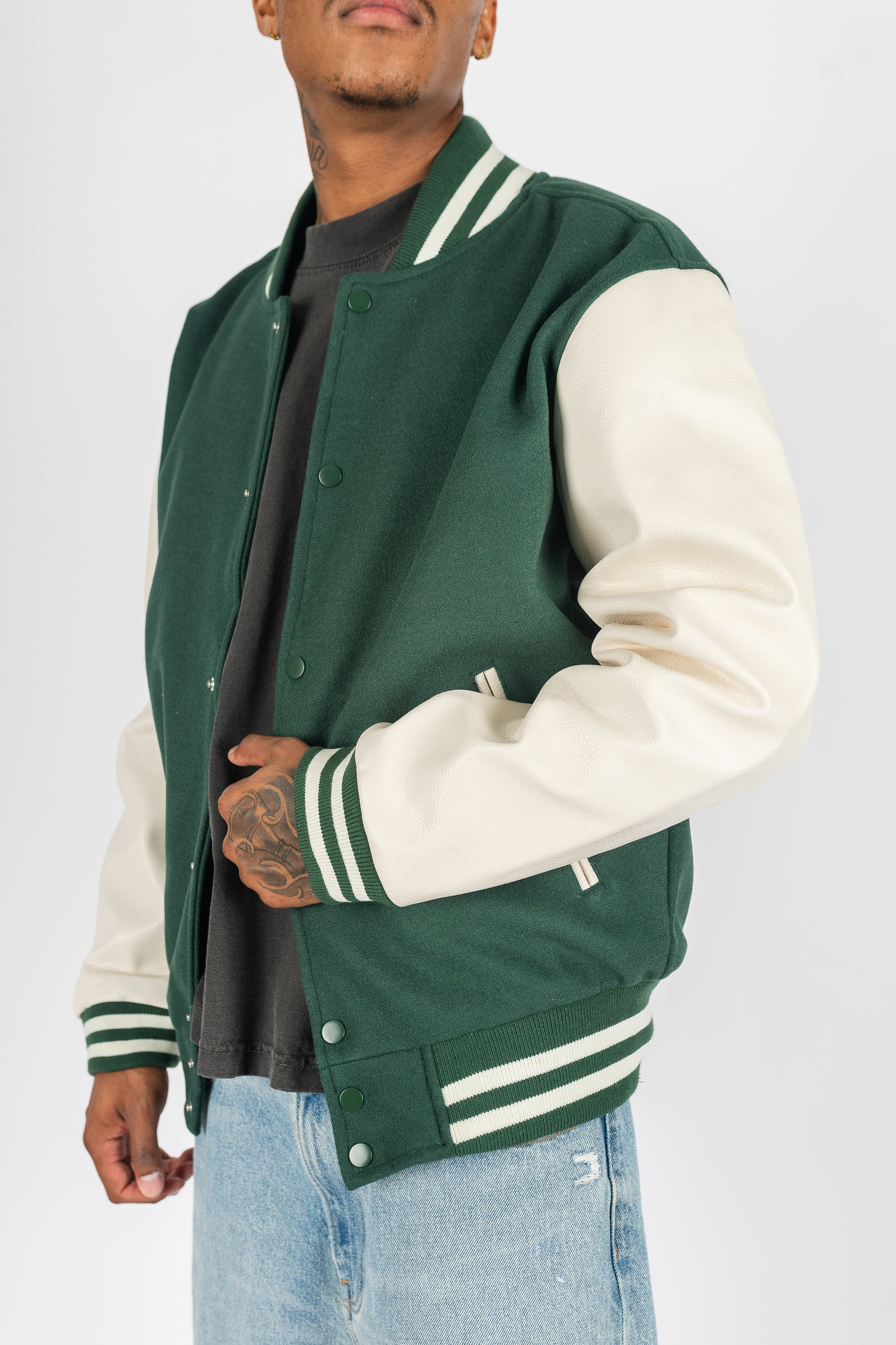 Shaka Wear Letterman Jacket