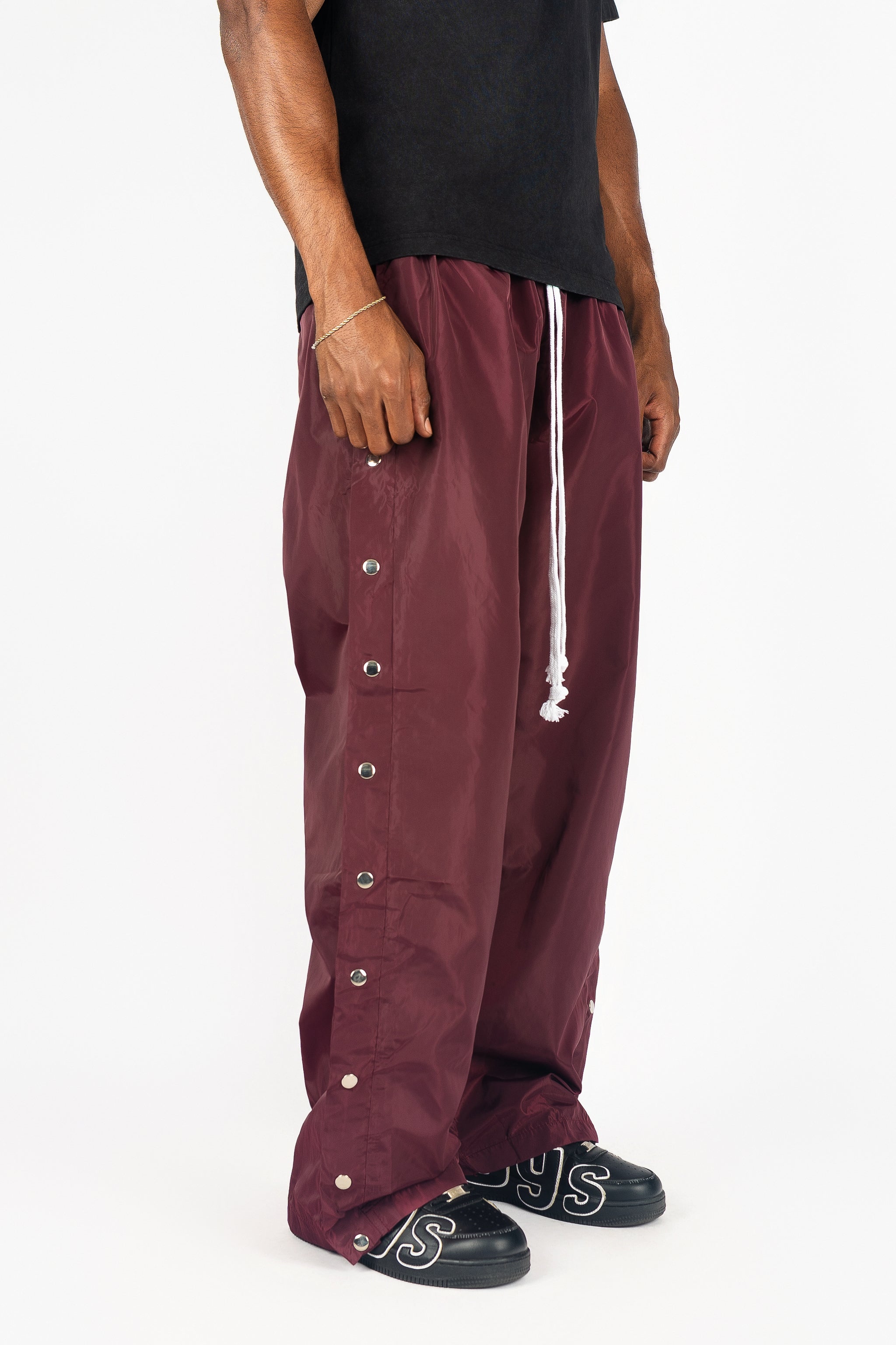 Side Snap Nylon Pants