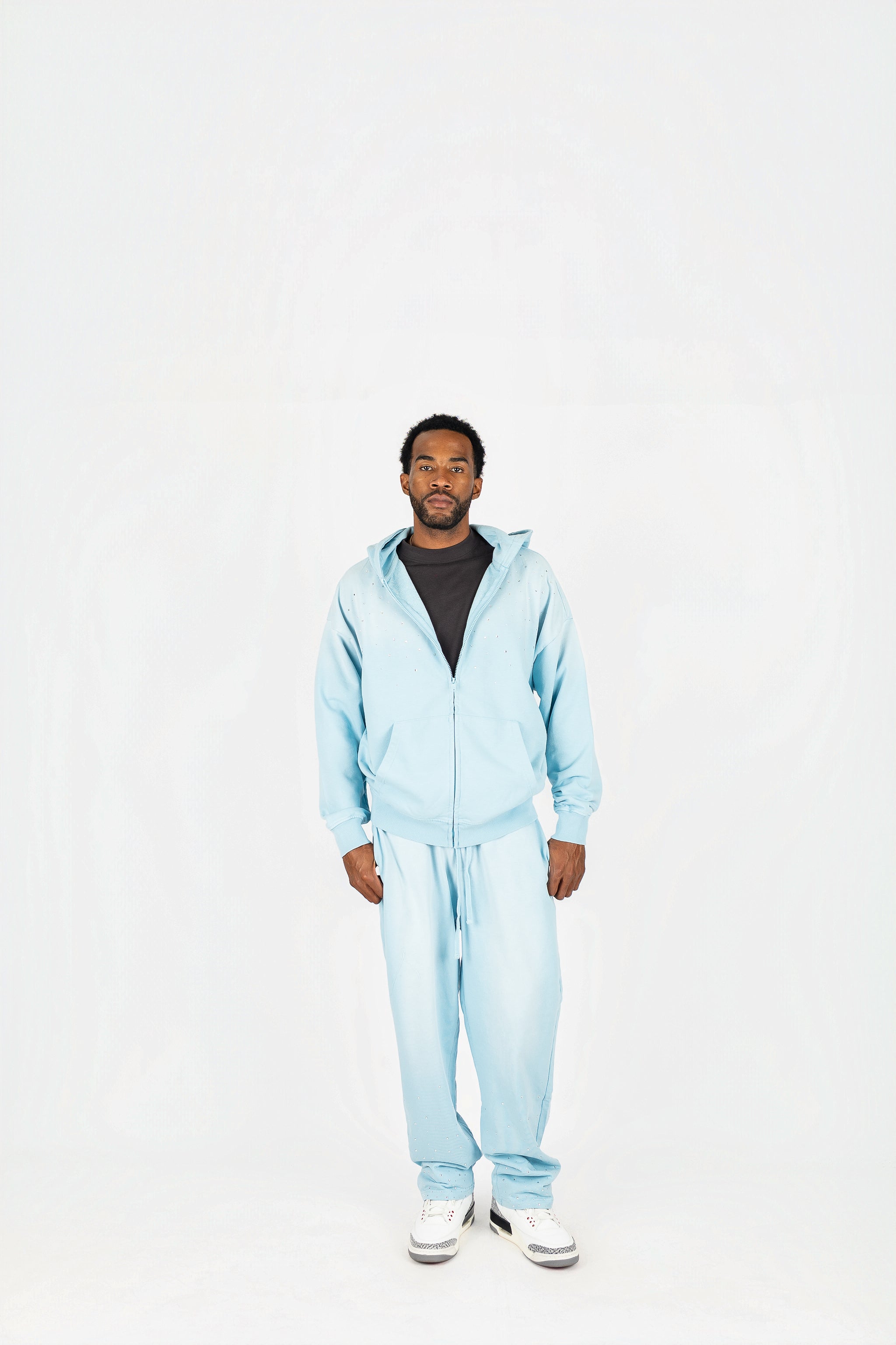 Stoned Sun-Dried Zip Up and Sweatpants Set