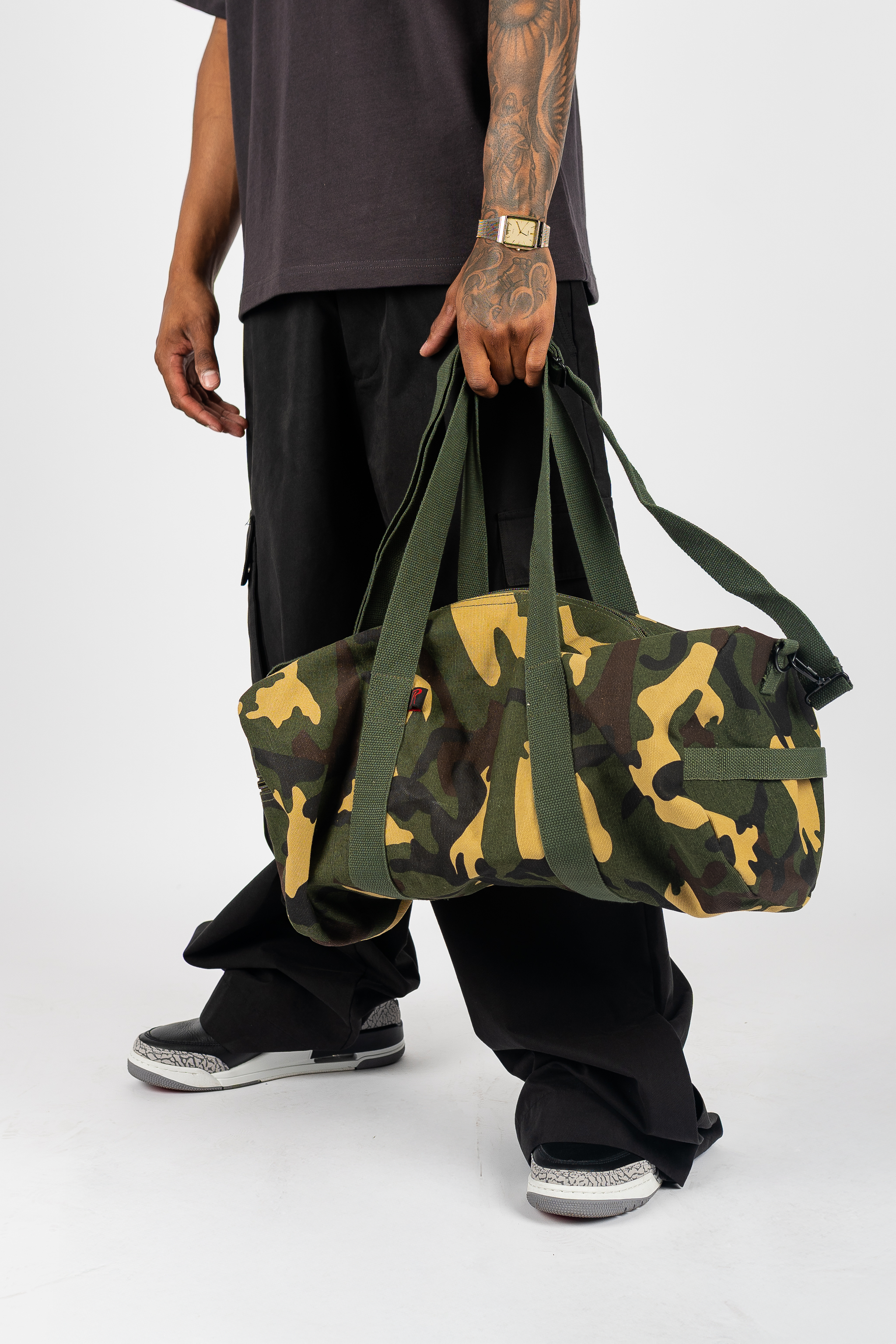 Canvas Shoulder Duffle Bag