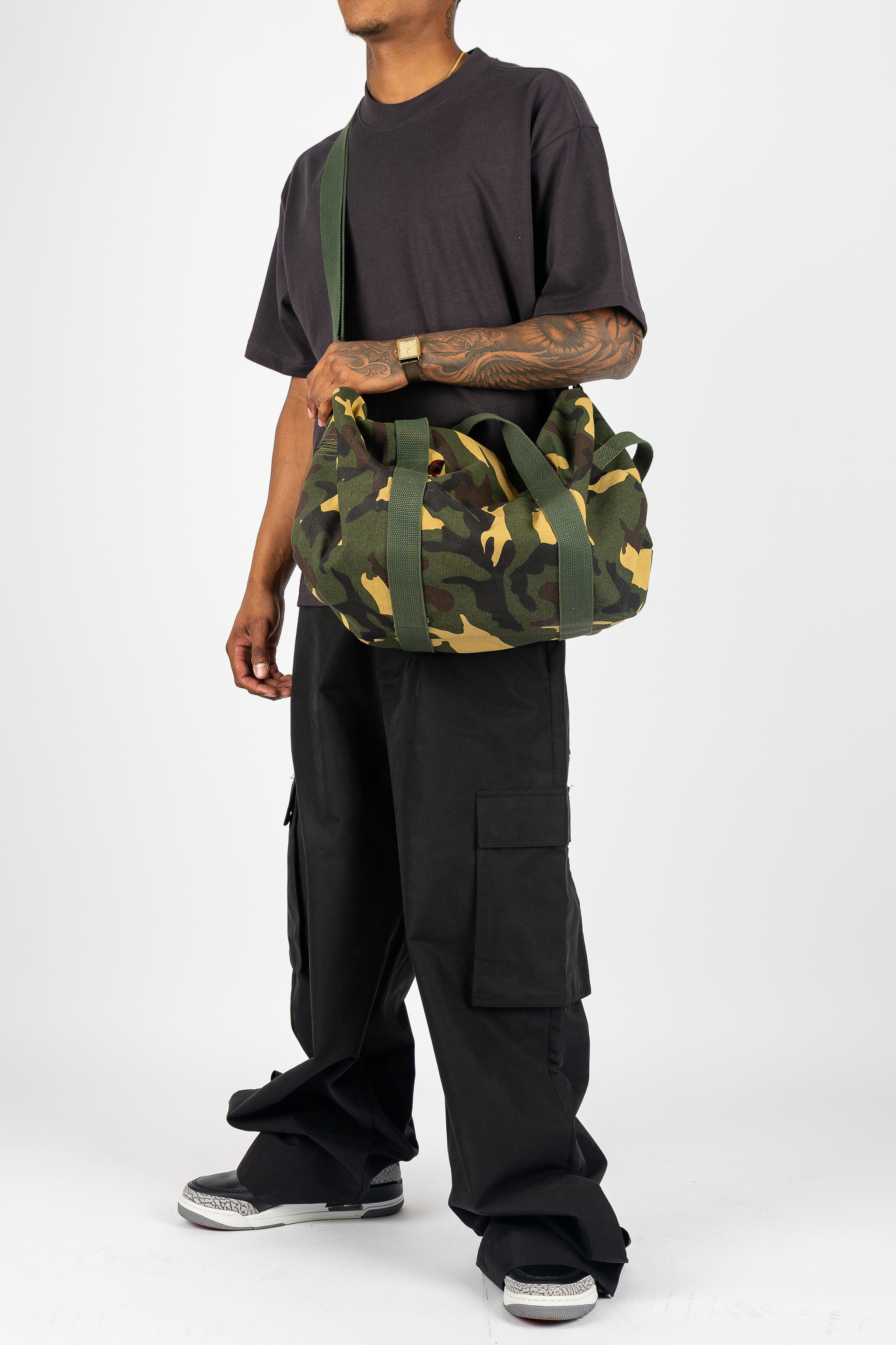 Canvas Shoulder Duffle Bag
