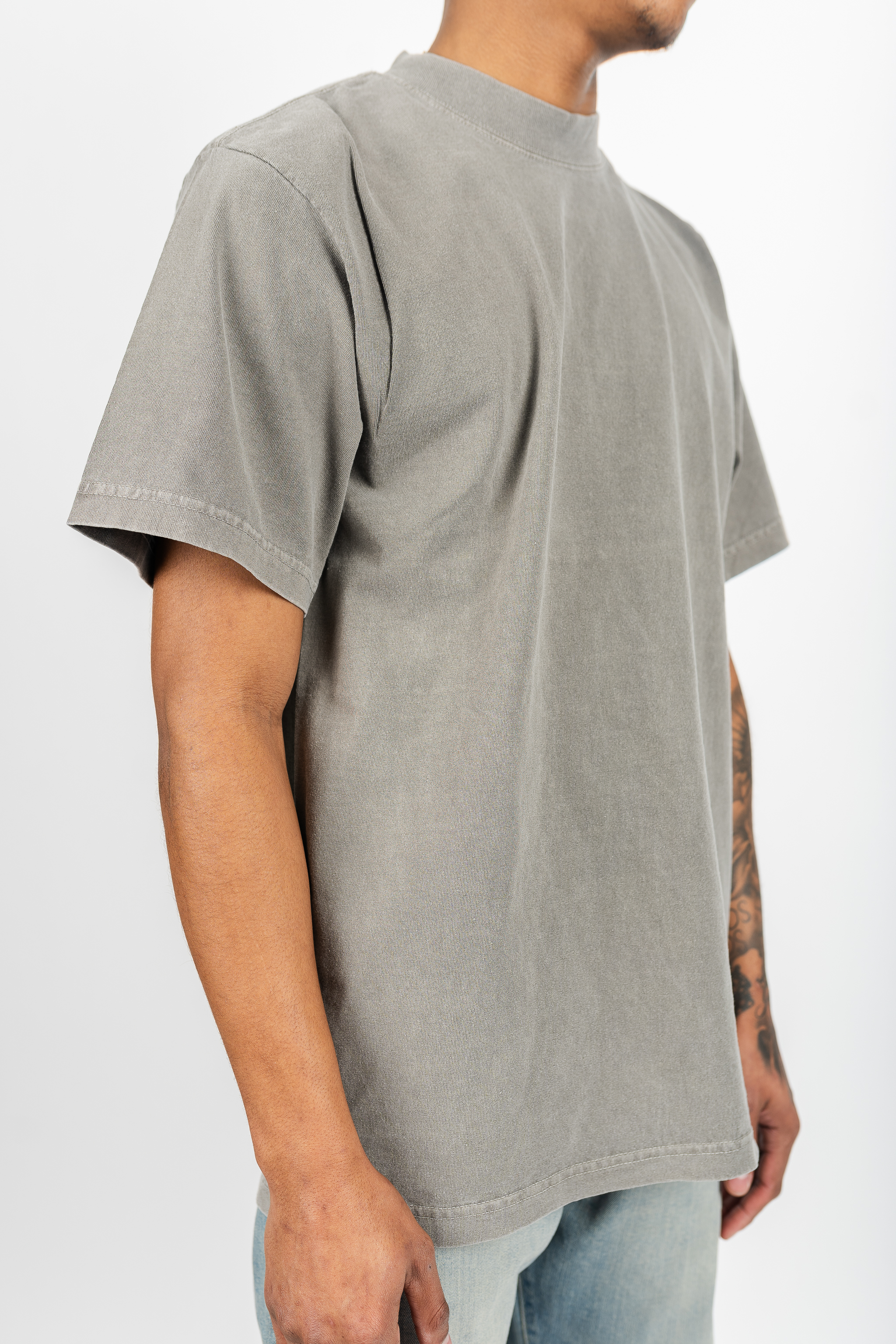 Shaka Wear Garment Dye Cream Long Sleeve HeavyweightT-Shirt